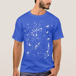 White Paint Splash Graphic Stain White Ink Splat T-Shirt