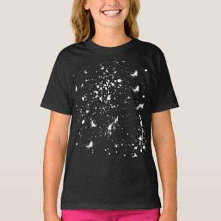 White Paint Splash Graphic Stain White Ink Splat T-Shirt