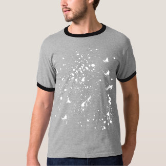 White Paint Splash Graphic Stain White Ink Splat T-Shirt