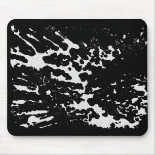 White Paint Splatter  Mouse Mat