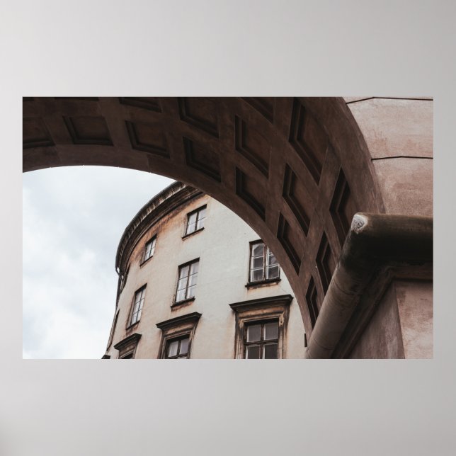 WHITE PAINTED BUILDING POSTER (Front)