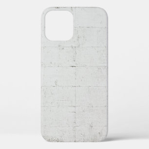 White painted concrete wall concrete iPhone 12 case