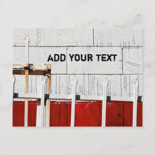 White Painted Wall Postcard