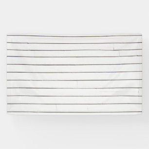 White painted wood boards or wall  backdrop banner