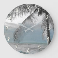 White Palm Coconut Tree Elegant Beach Paradise