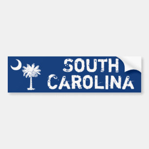 White Palmetto South Carolina Bumper Sticker