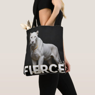 White Panther Luxury Fashion Tote Bag