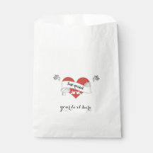White Paper Wedding Favor Bag - Customizable