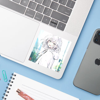 White Parker JK Sticker | Sushi Musume GenerativeA