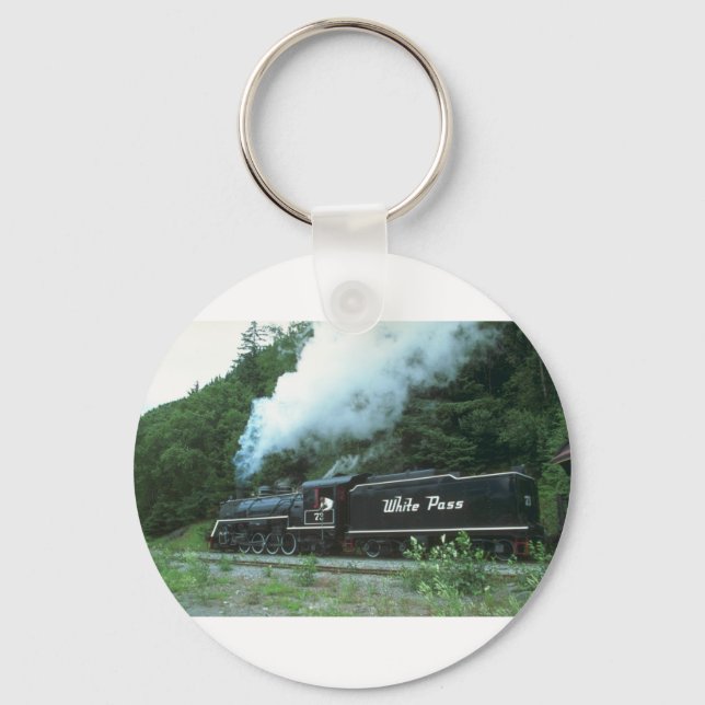 White Pass and Yukon in White Pass out of Skagway, Key Ring (Front)