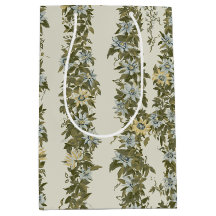 White Passionflower Vine, Olive Green