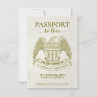 White Passport to Love Fun Destination Wedding