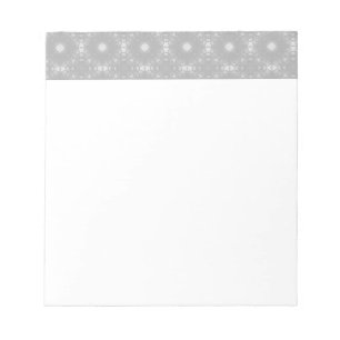 White Pattern Notepad