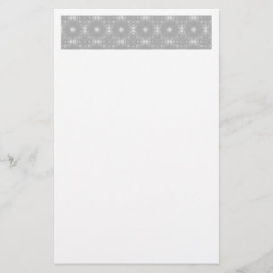 White Pattern Stationery