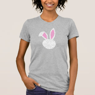 White Patterned Bunny T-Shirt