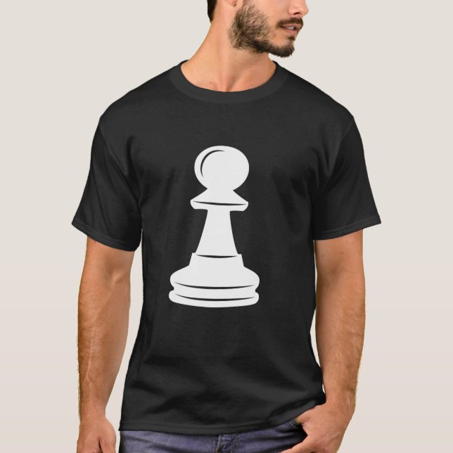 White Pawn Chess Piece Halloween Group Costume Che T-Shirt (Front)