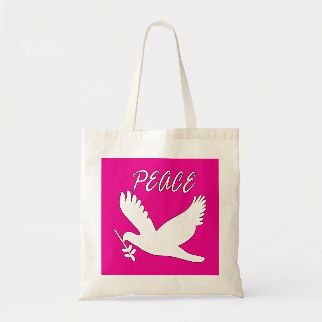 white peace dove bag (Front)