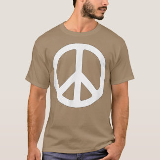 White Peace Sign T-Shirt
