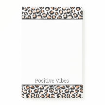 White Peach Black Leopard Print