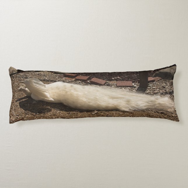 White peacock body cushion (Back)