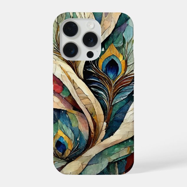 White Peacock iPhone Case (Back)