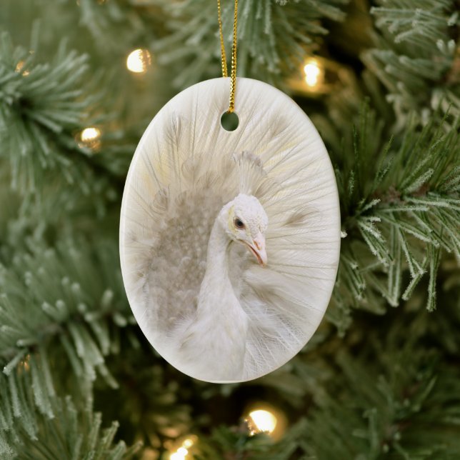 White Peacock Ornament (Tree)