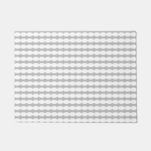White Pearl Patterns Grey Grey Cool Stylish Decor Doormat
