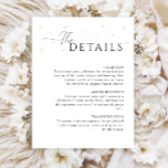 White Pearls Wedding Details Enclosure Card<br><div class="desc">Share important information with elegance using the White Pearls Wedding Details Enclosure Card. The pearl images and clean design provide a sophisticated way to present key details about your special day,  ensuring your guests stay informed with style.</div>