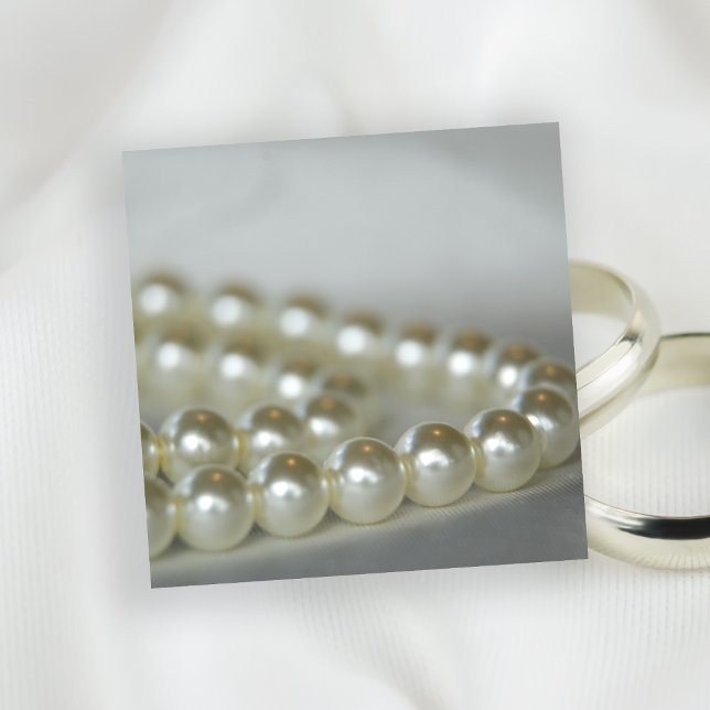 White Pearls Wedding Invitation (Creator Uploaded)