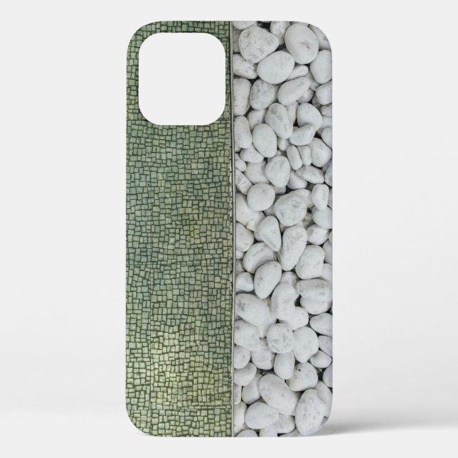 White pebble lot collage Case-Mate iPhone case (Back)