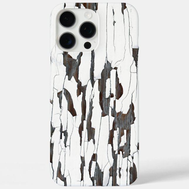 White Peeling Paint Case-Mate iPhone Case (Back)