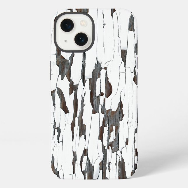 White Peeling Paint  iPhone Case (Back)