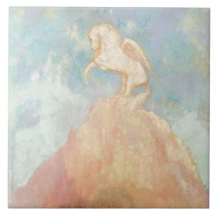 White Pegasus, c.1908 (oil on canvas) Tile