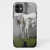 White Pegasus & Misty Forest Fantasy Art