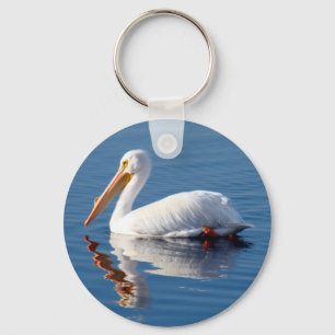 White Pelican Key Chain