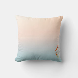 WHITE PELICAN ON BODY OF WATER CUSHION