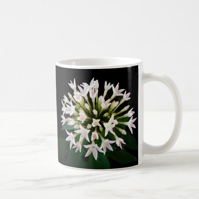 White Pentas Coffee Mug (Right)