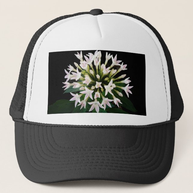 White Pentas Trucker Hat (Front)