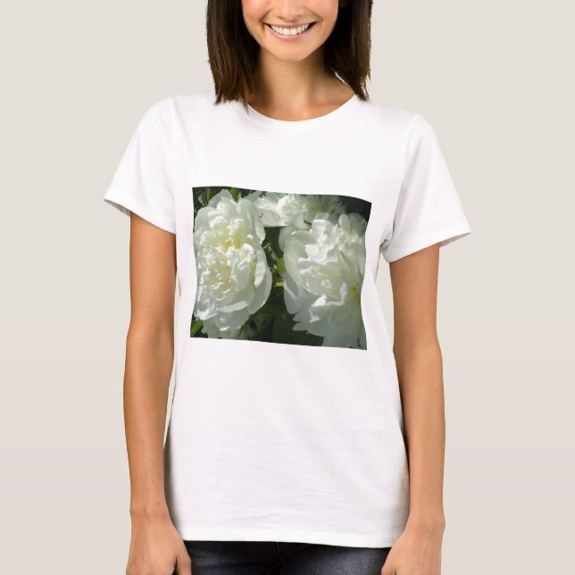 White Peonies T-Shirt (Front)