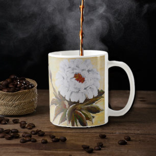 White Peony Coffee Mug