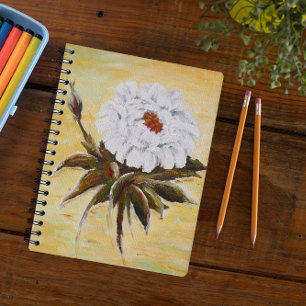 White Peony Notebook