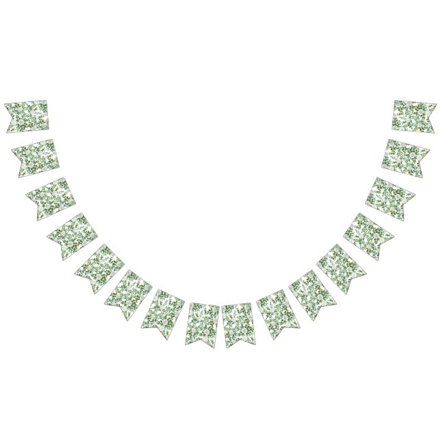 White Peony & Rose Floral Wedding Bunting (All)