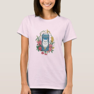 White Persian Cat Beer Can T-Shirt