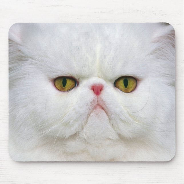 White Persian Mouse Mat (Front)