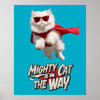 White Persian Superhero