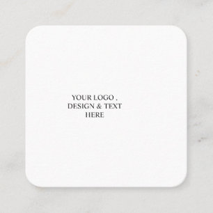 White Personalised – Your Logo & Text Here Appointment Card