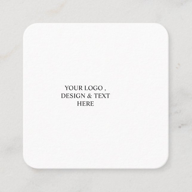 White Personalised – Your Logo & Text Here Appointment Card (Front)
