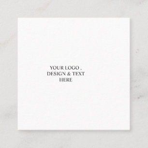 White Personalised – Your Logo & Text Here Appointment Card