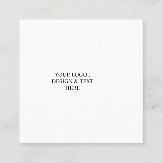 White Personalised – Your Logo & Text Here Appointment Card (Front)