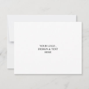 White Personalised – Your Logo & Text Here  Card